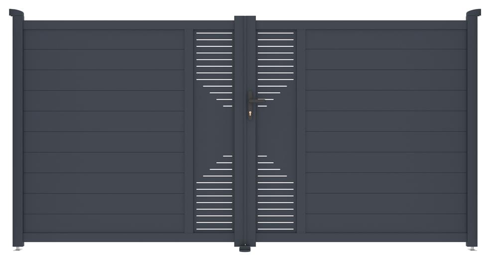 Brna G21 Marion 350x173 cm dvoukdl, antracitov