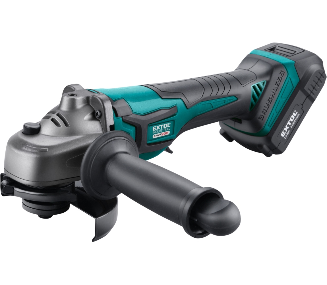 bruska hlov aku SHARE20V, 125mm, BRUSHLESS, 20V Li-ion, 2000mAh