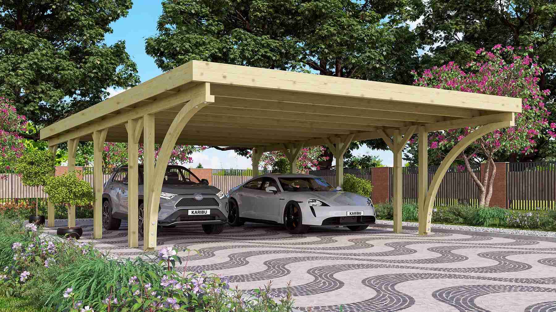 carport KARIBU CLASSIC 3C 61965