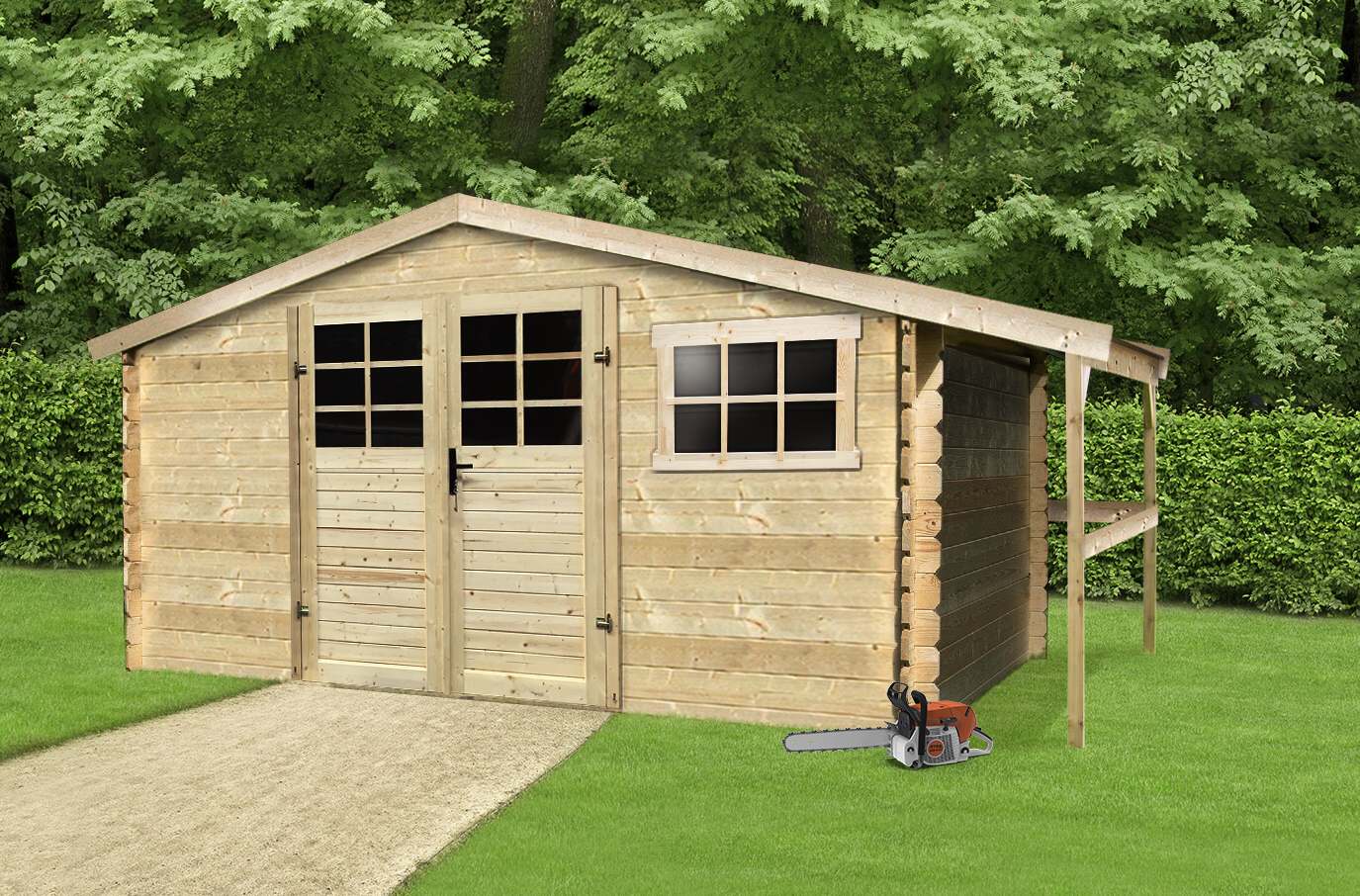 devn domek SOLID TOMAS 464 x 301 cm (P88904)