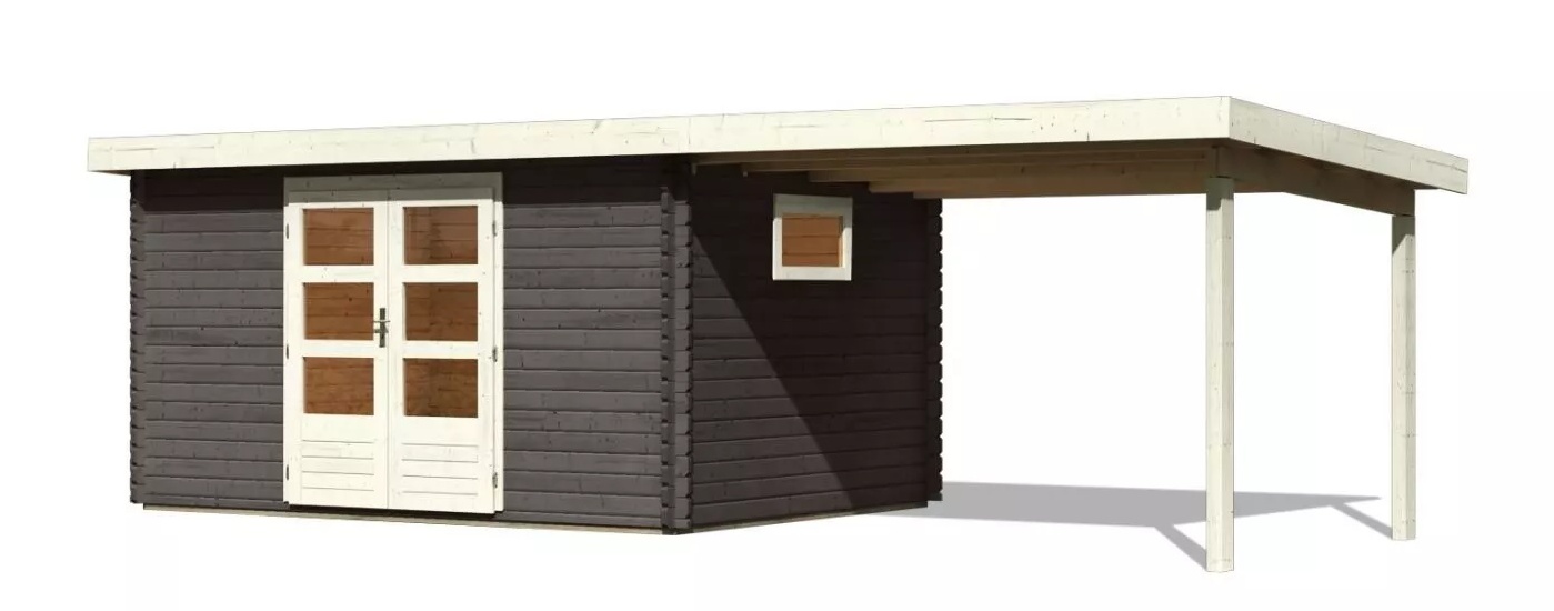 deven domek KARIBU STAVANGER 2 (82877) natur