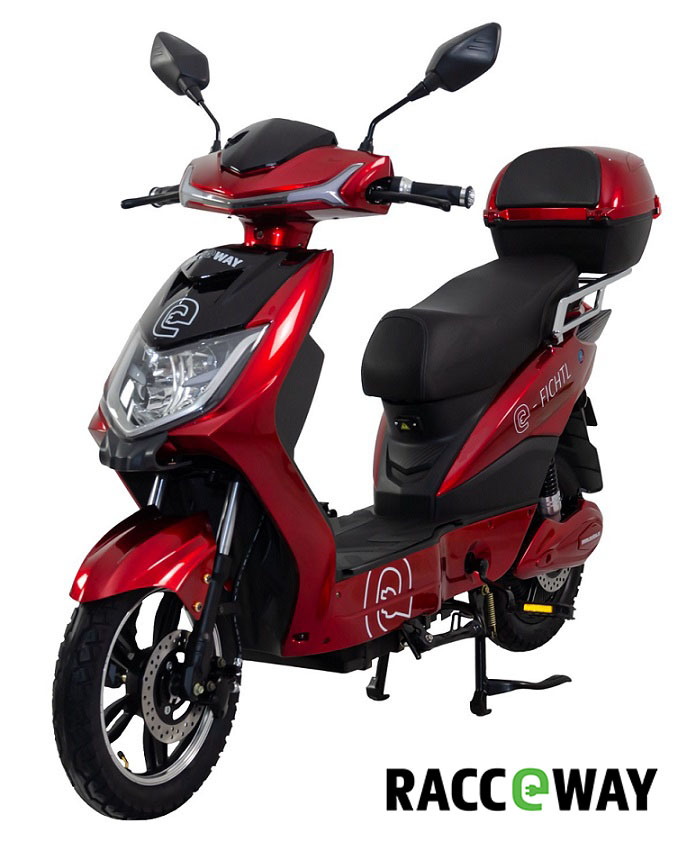 Elektrosktr RACCEWAY E-FICHTL, erven-leskl s bateri 12Ah