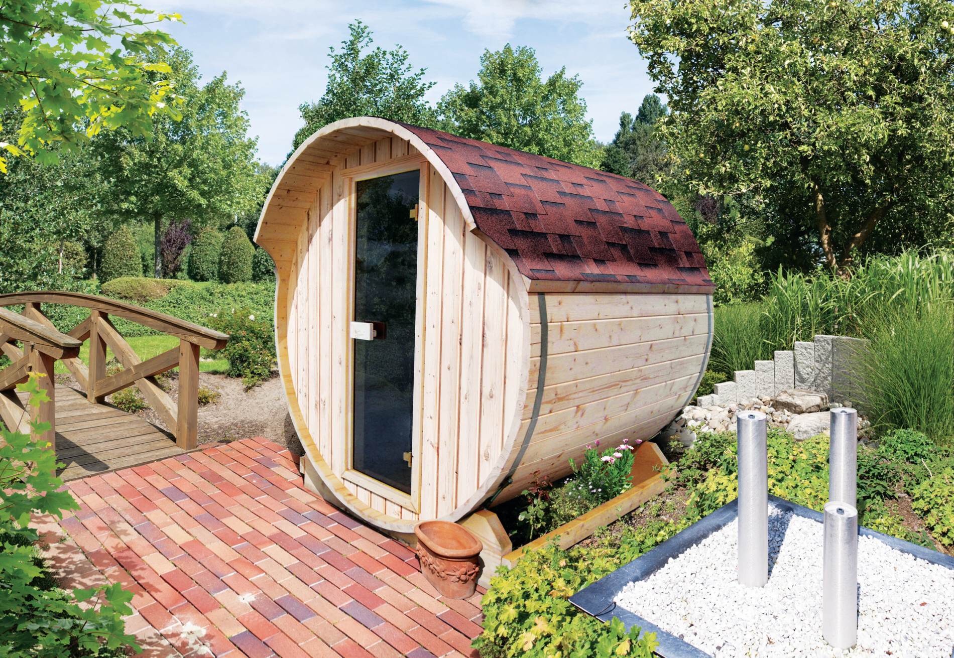 finsk sauna KARIBU FASSAUNA 1 (63447)