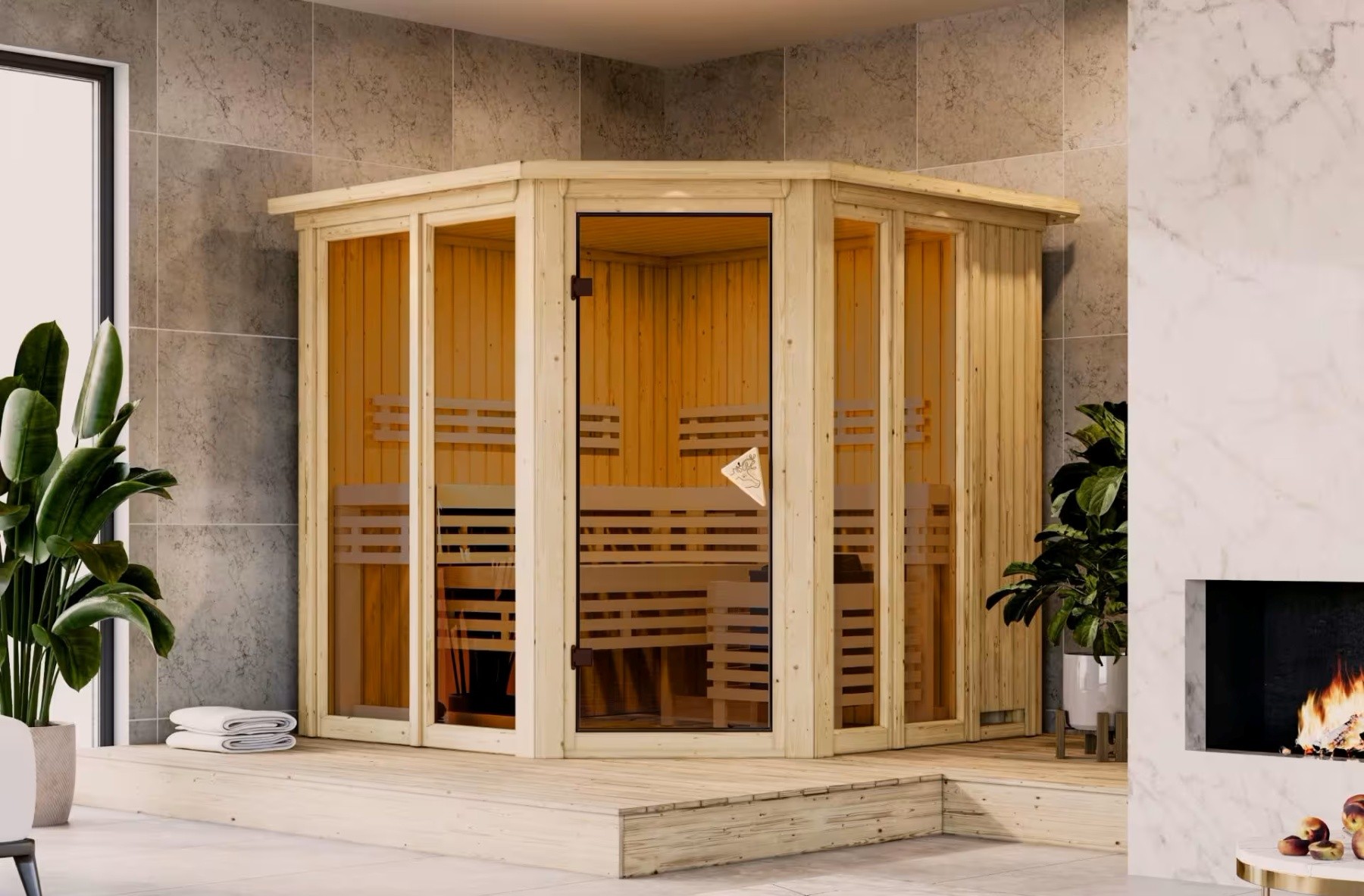 finsk sauna KARIBU AIRI (34301)