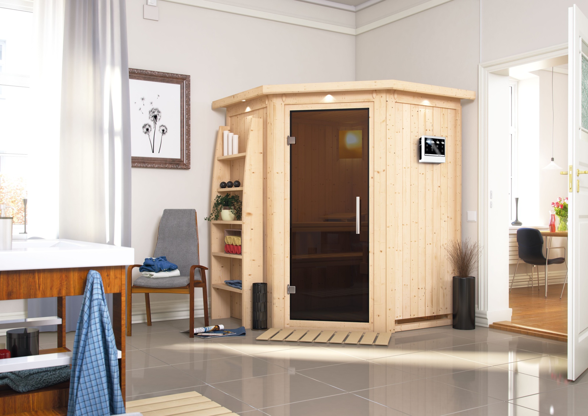 finsk sauna KARIBU LARIN (75604)