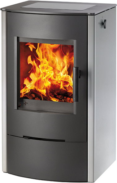 Haas+Sohn FIREPOT krbov kamna - bon obklad plechov, plotna sklokeramika, nerez