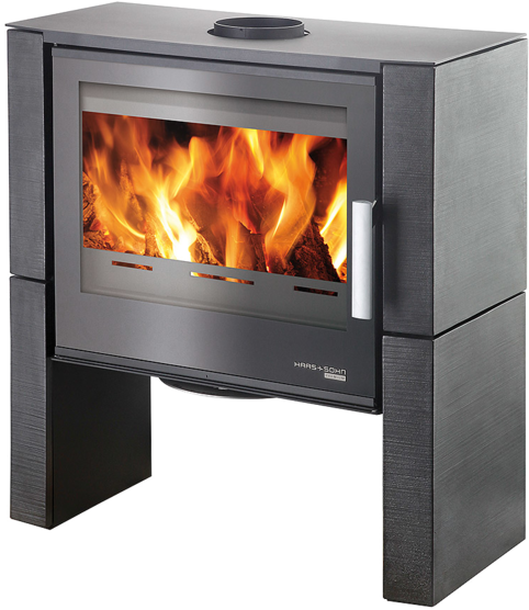 HAAS+SOHN DALE krbov kamna - ern, metalick kachle