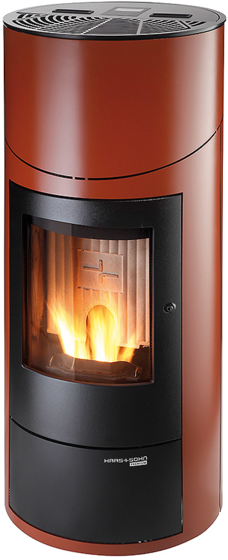 HAAS+SOHN HSP 7 II GRANDE RLU DE LUXE peletov kamna - ern, mdn