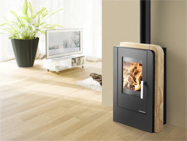 HAAS+SOHN NORDBY krbov kamna - ern, Woodstone Prestige 1