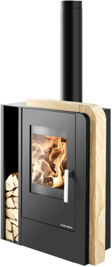HAAS+SOHN NORDBY krbov kamna - ern, Woodstone Prestige 2