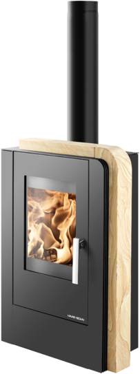 HAAS+SOHN NORDBY krbov kamna - ern, Woodstone Prestige