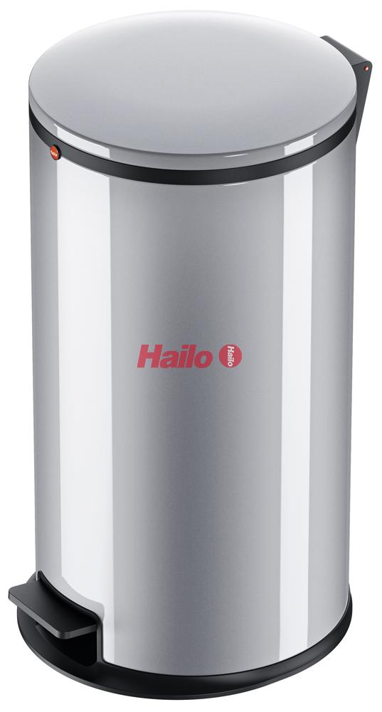 Hailo Pure L stbrn - designov odpadkov ko