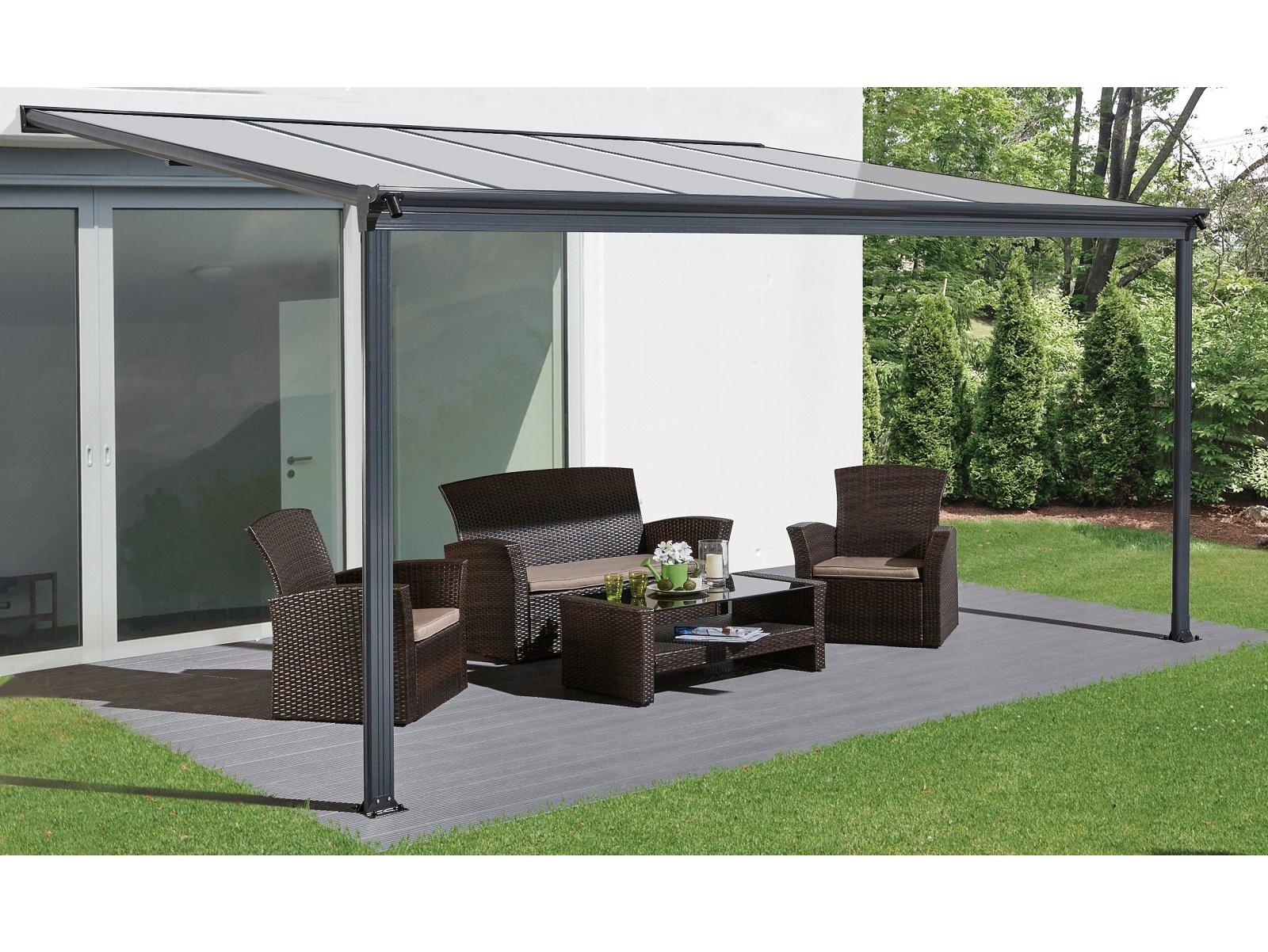 hlinkov pergola LANITPLAST WALL 33 antracit + bronz PC