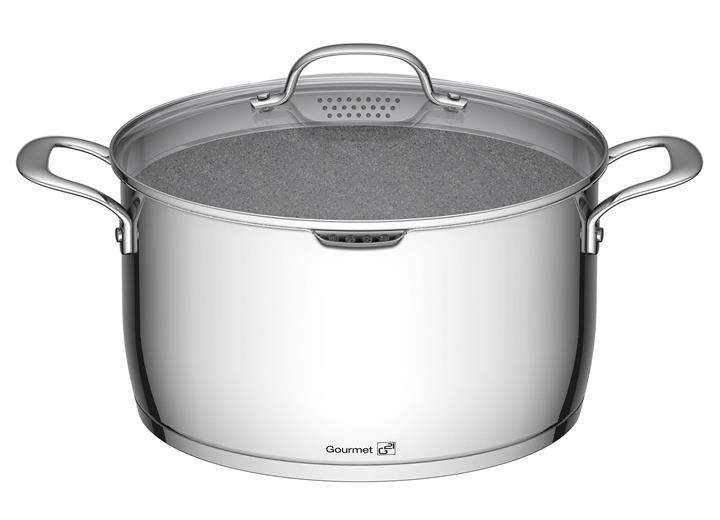 Hrnec G21 Gourmet Miracle s cednkem 28 cm s poklic nerez/greblon