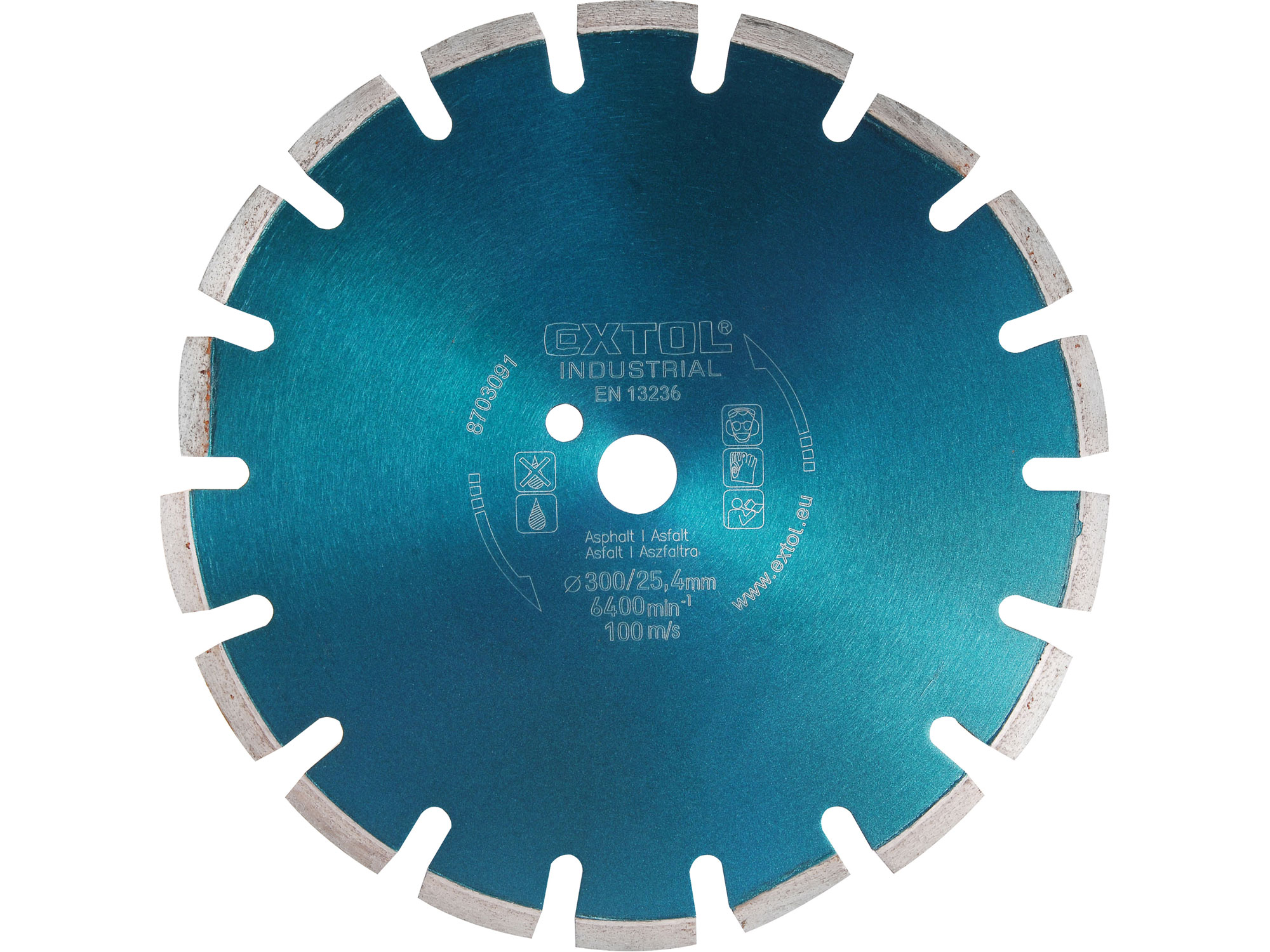 kotou diamantov ezn segmentov na ASFALT, such ezn, 300x25,4mm