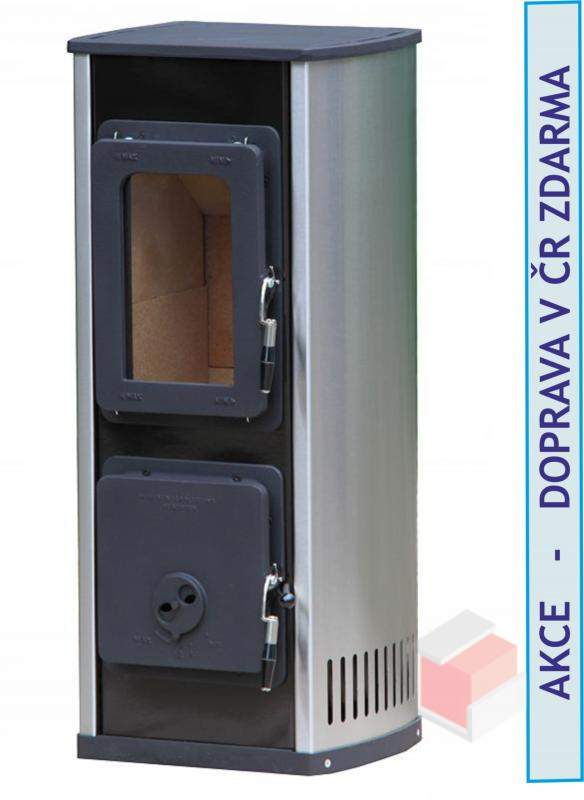 Krbov Kamna Milano II B ern, nerez-inox
