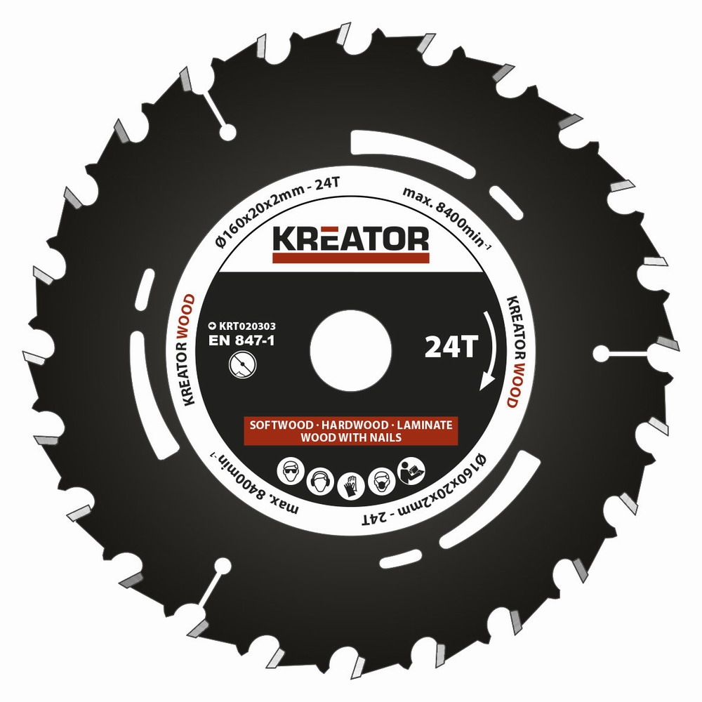 KRT020303 - Pilov kotou pro ponorn pily 160mm, 24T