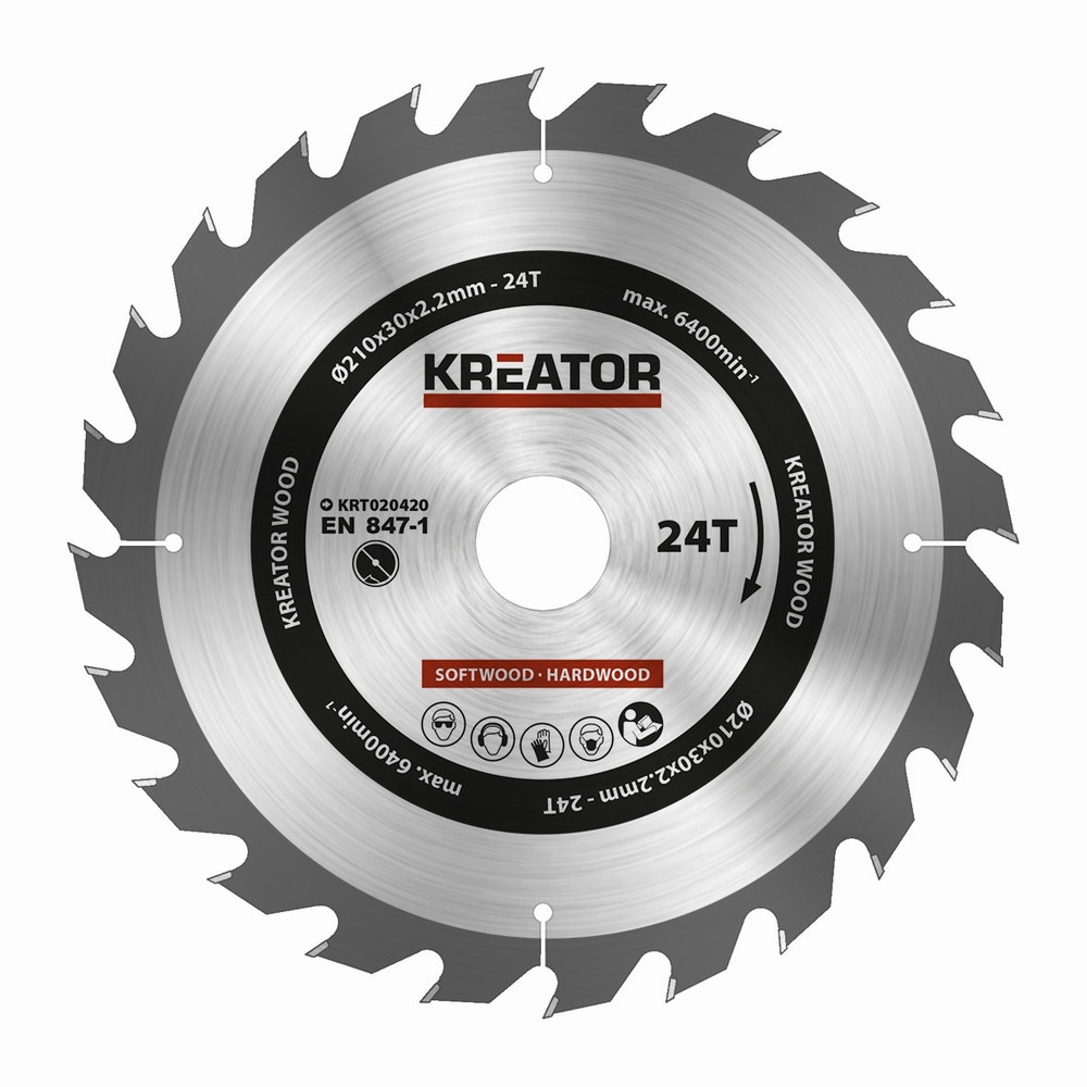KRT020420 - Pilov kotou na devo 210mm, 24T