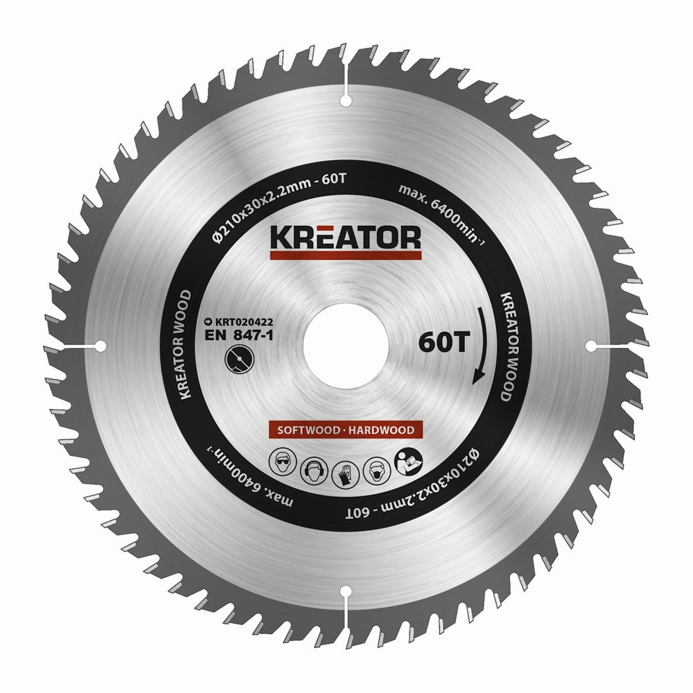 KRT020422 - Pilov kotou na devo 210mm, 60T