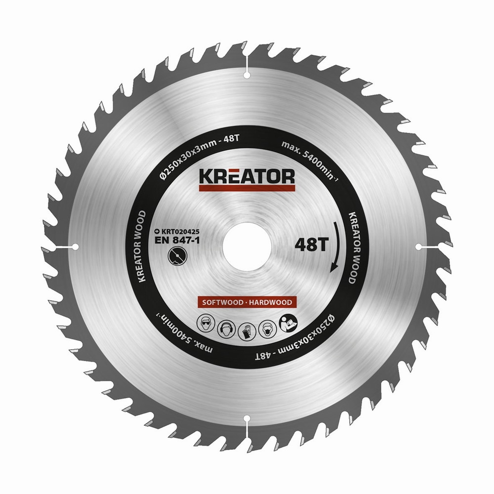 KRT020425 - Pilov kotou na devo 250mm, 48T
