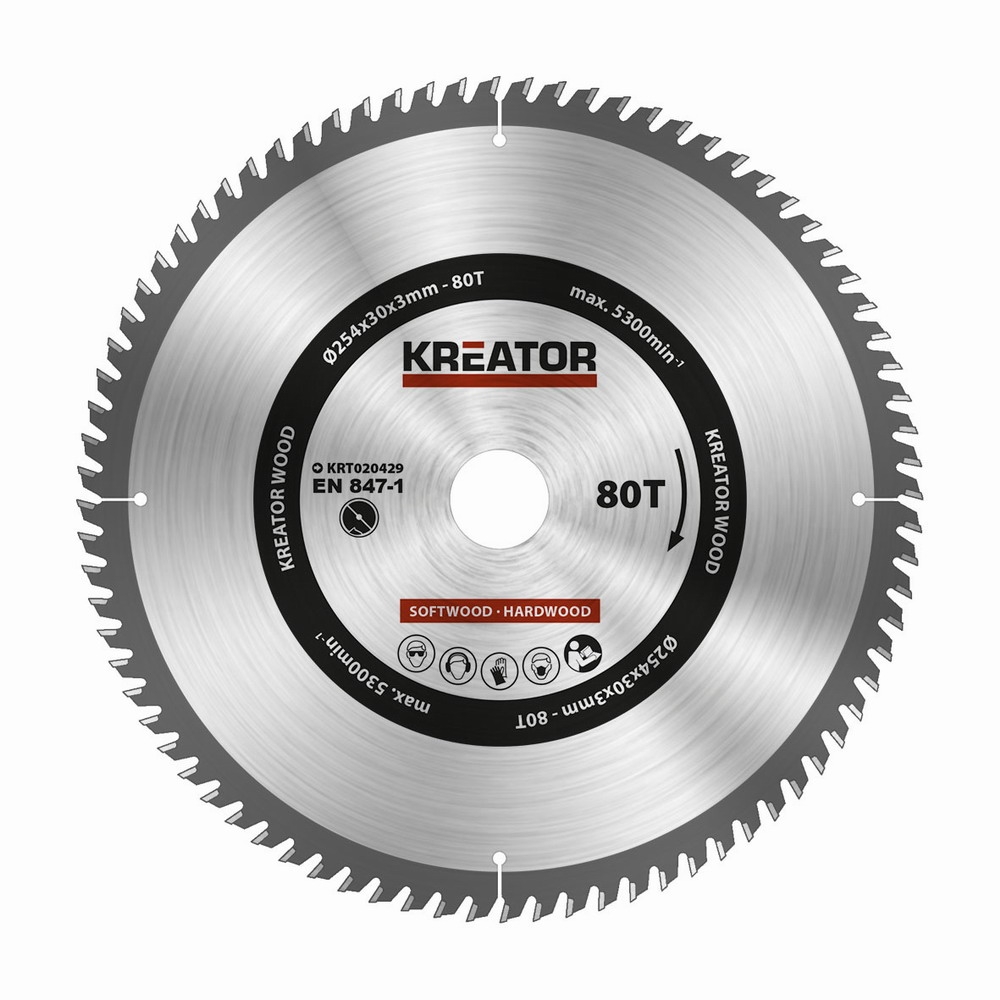 KRT020429 - Pilov kotou na devo 254mm, 80T