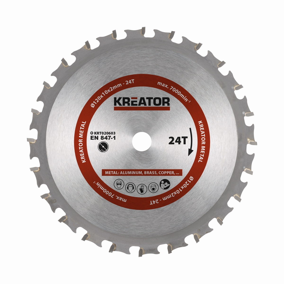 KRT020603 - Pilov kotou na kov 120 mm, 24 Z