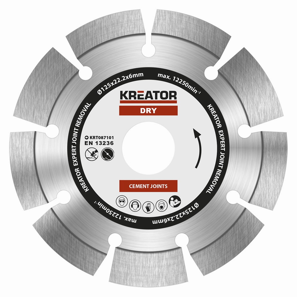 KRT087101 - Diamantov kotou brusn 125mm EXPERT 6mm SEGMENT