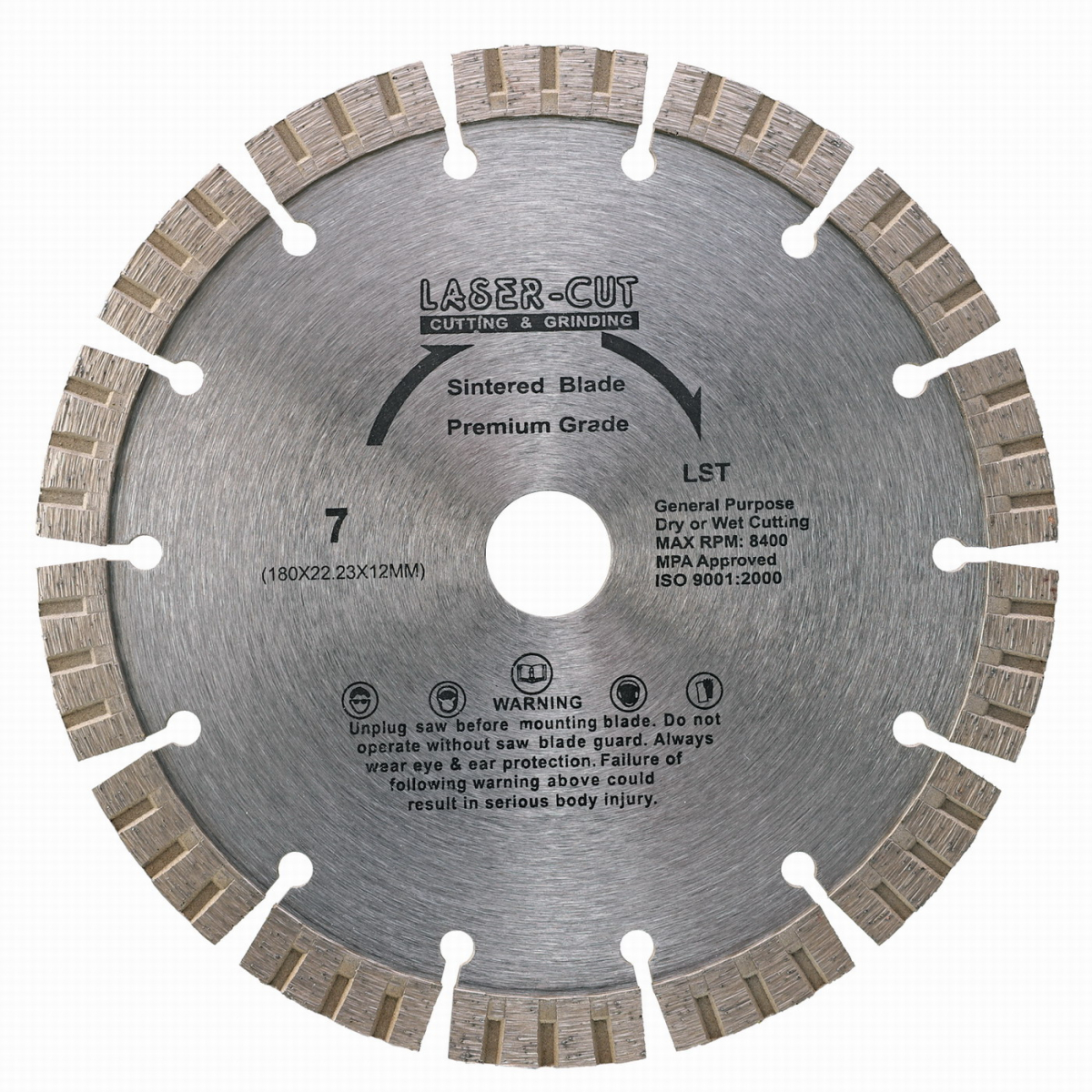 L00114 - Diamantov kotou segmentov 180 x 22,23 x 12mm LST