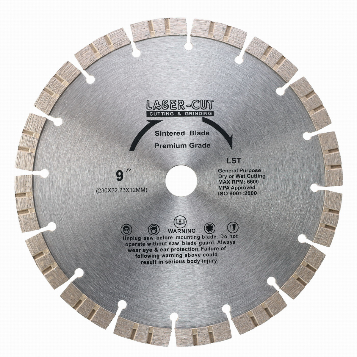 L00115 - Diamantov kotou segmentov 230 x 22,23 x 12mm LST