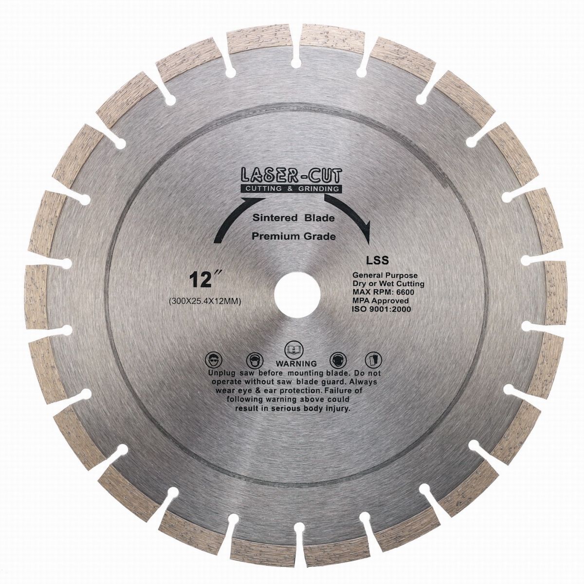 L001210 - Diamantov kotou segmentov 300 x 25,4 x 12mm LSS