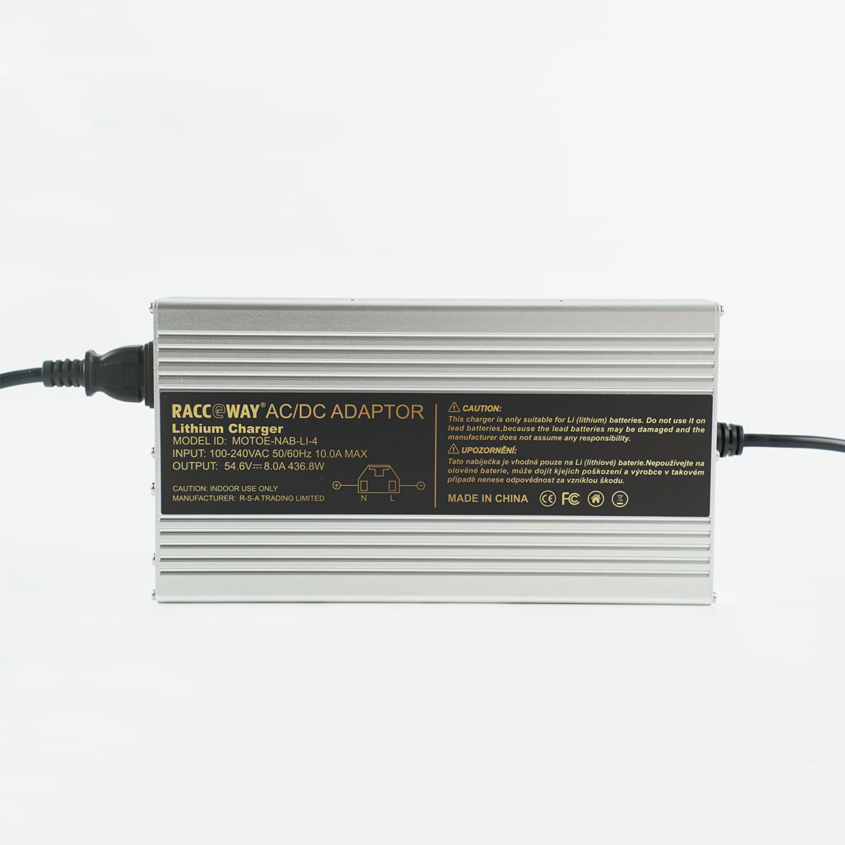 Nabjeka na lithiov baterie RACCEWAY, 48V 8A