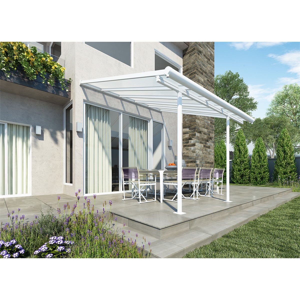 Palram Sierra 3000 bl 3 x 3 - hlinkov (montovan) pergola