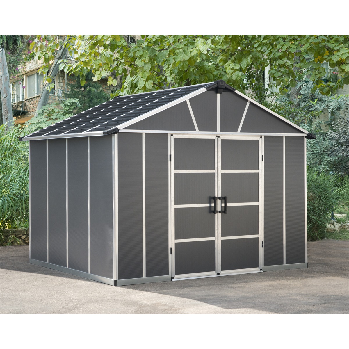 Palram Yukon 11' x 9' antracit - zahradn domek