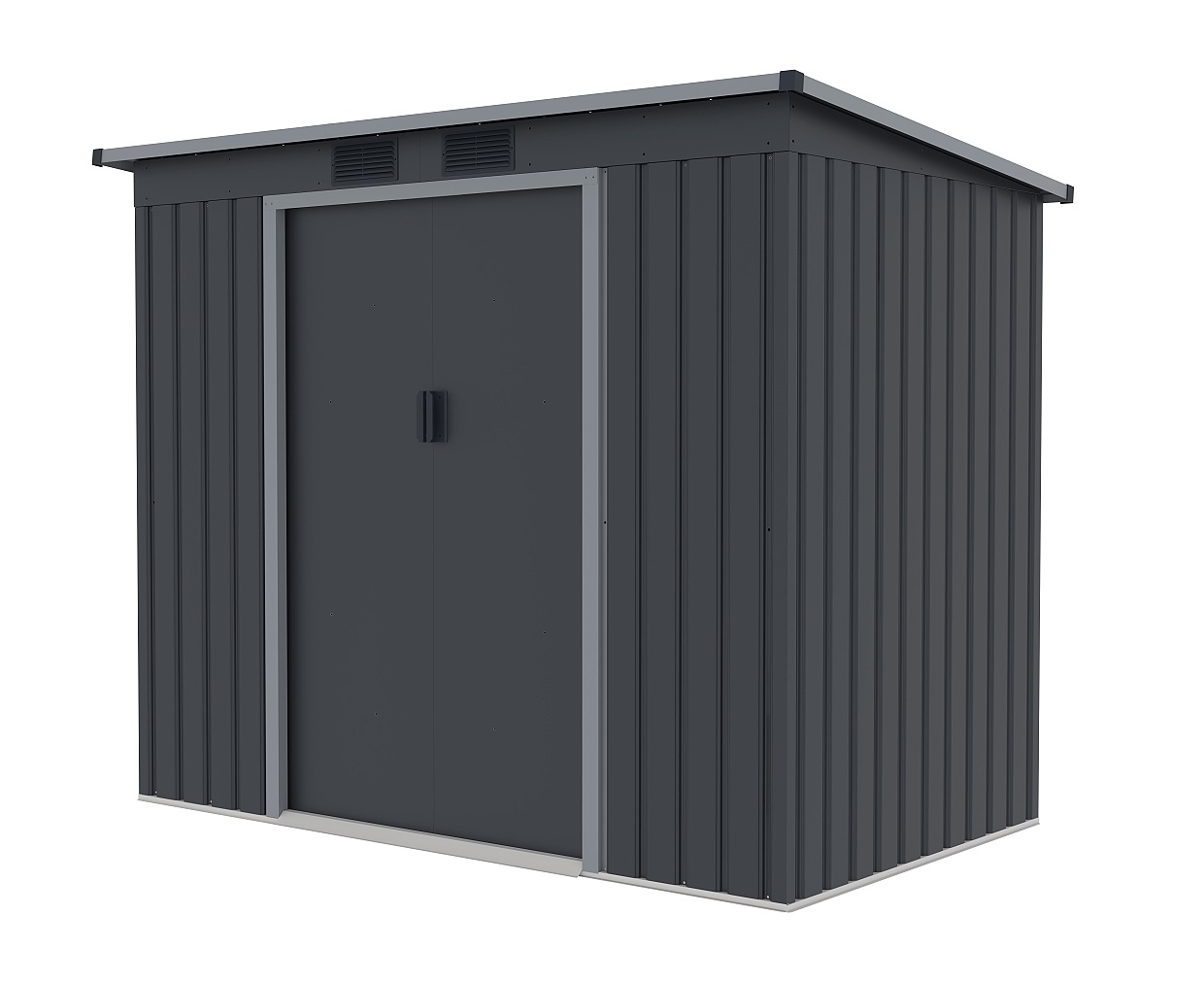 plechov domek LANITPLAST HALLE 74 ANTRACIT