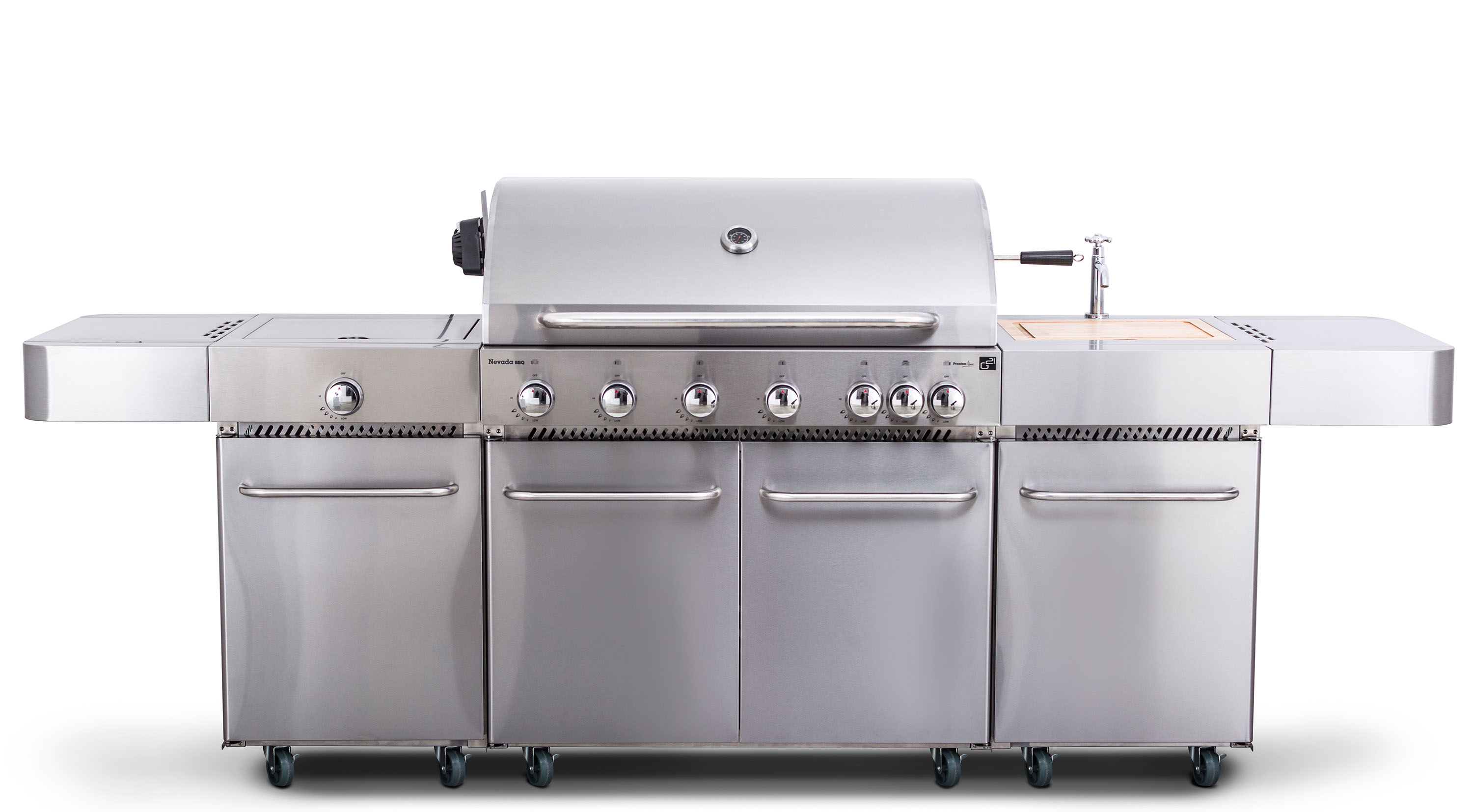 Plynov gril G21 Nevada, BBQ kuchyn Premium Line 7 hok + zdarma redukn ventil