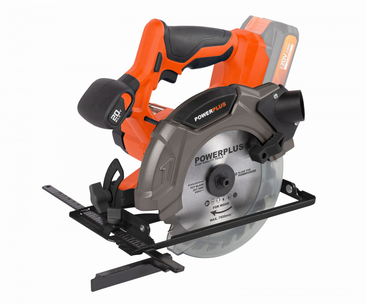 POWDP25200 - Aku okrun pila 20V 165mm LI-ION (bez baterie)