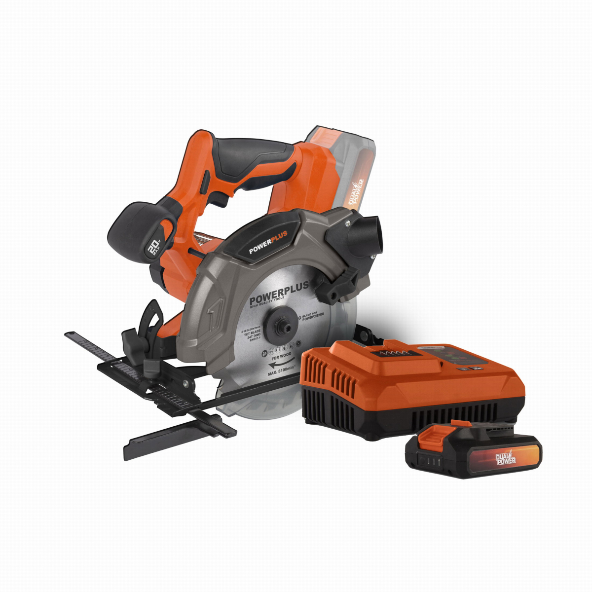 POWDP25200SET - Aku okrun pila 20V SET 165mm LI-ION