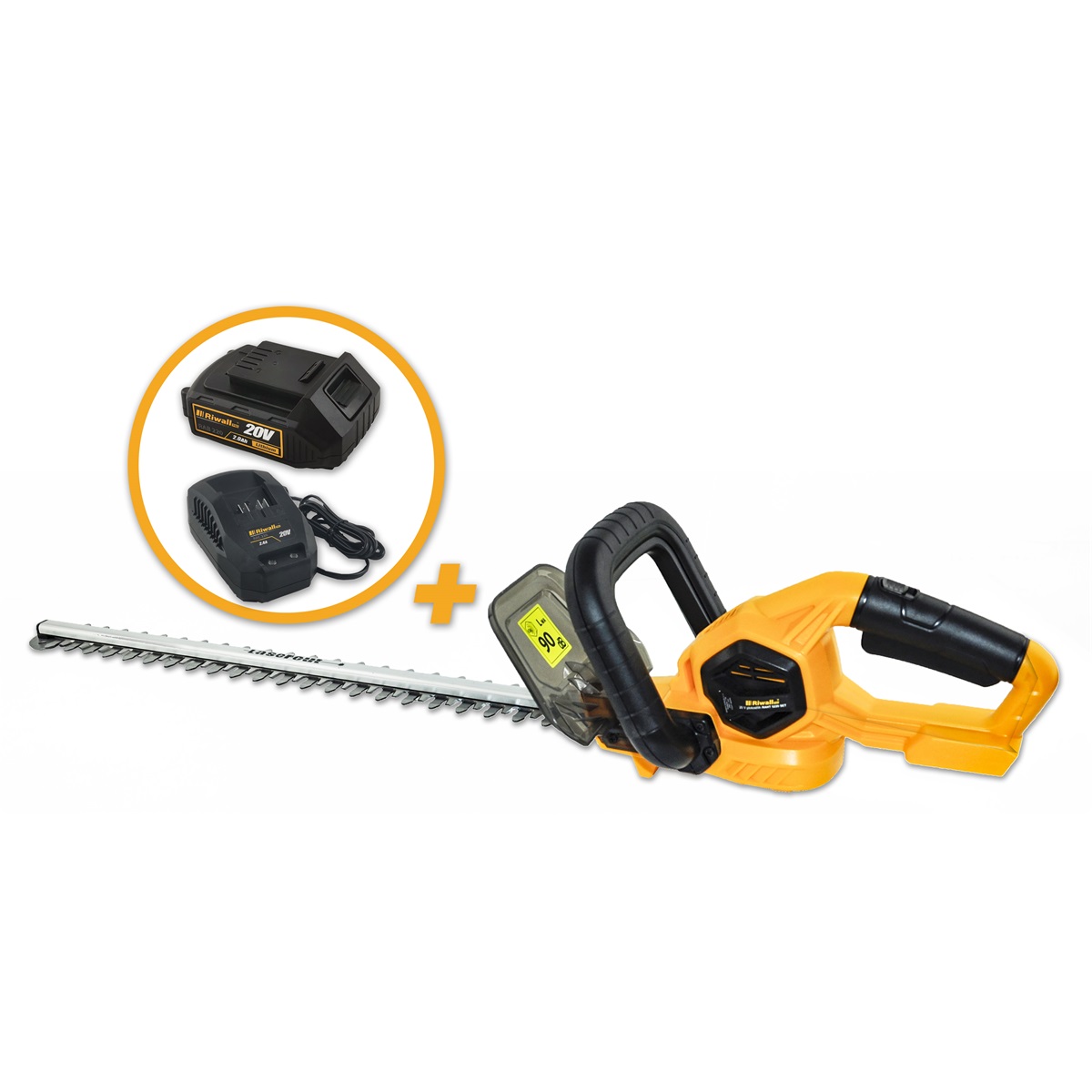 Riwall PRO RAHT 5220 set - plotostih s aku motorem + 2Ah baterie + nabjeka 20 V