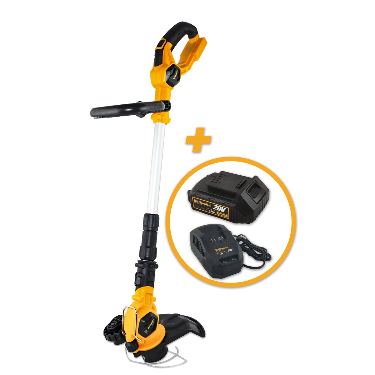 Riwall PRO RALT 2320 set - vyna s aku motorem + 2Ah baterie + nabjeka 20 V