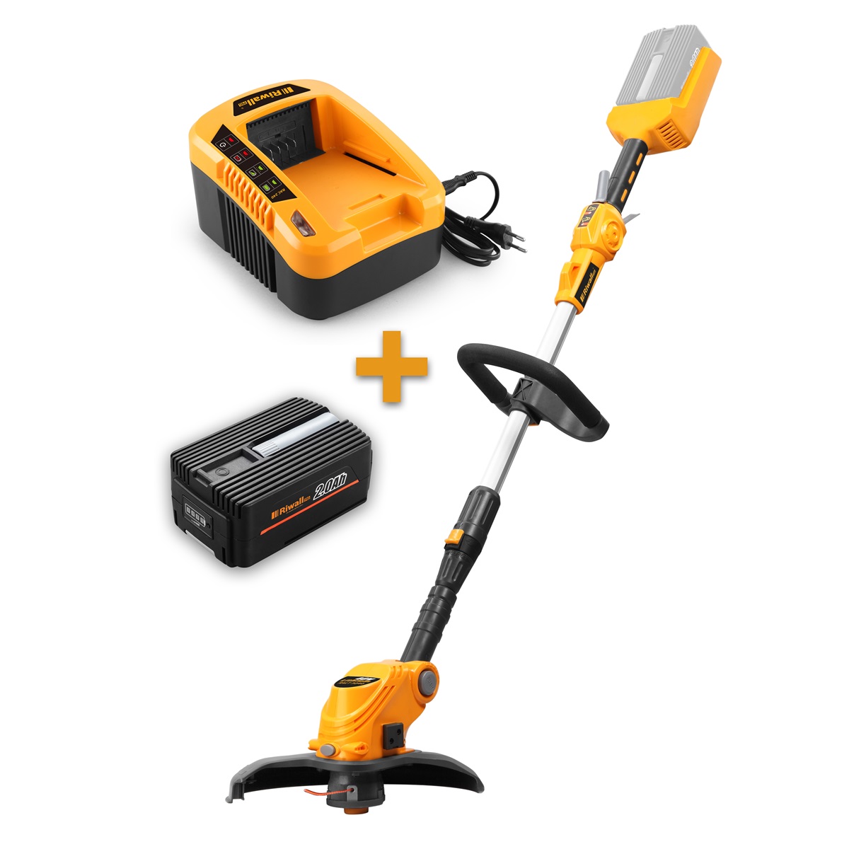 Riwall PRO RALT 3040 set - vyna s aku motorem 40 V + 2Ah baterie + nabjeka