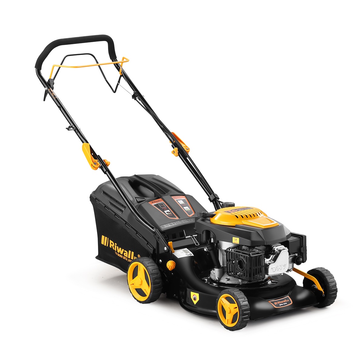 Riwall PRO RPM 4235 - multifunkn travn sekaka 3 v 1 s benzinovm motorem a pojezdem + DREK