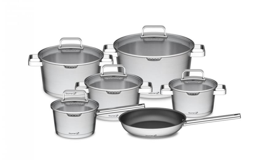 Sada ndob G21 Gourmet Magic s hrncem navc, 11 dl, nerez