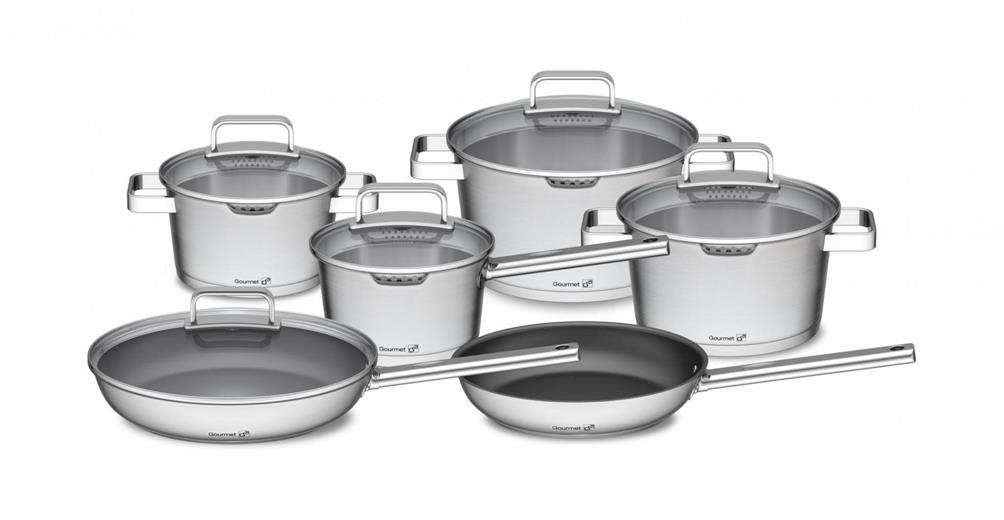 Sada ndob G21 Gourmet Magic s pnv navc, 11 dl, nerez