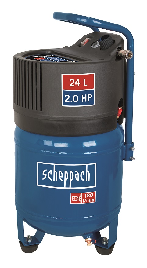 Scheppach HC 24 V - bezolejov vertikln kompresor 