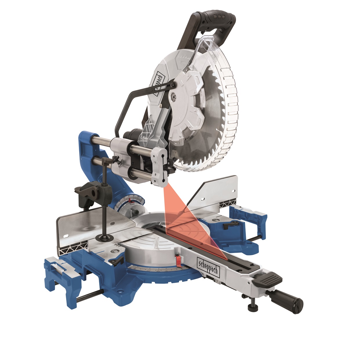 Scheppach HM 305 SL - pokosov pila s potahem a laserem
