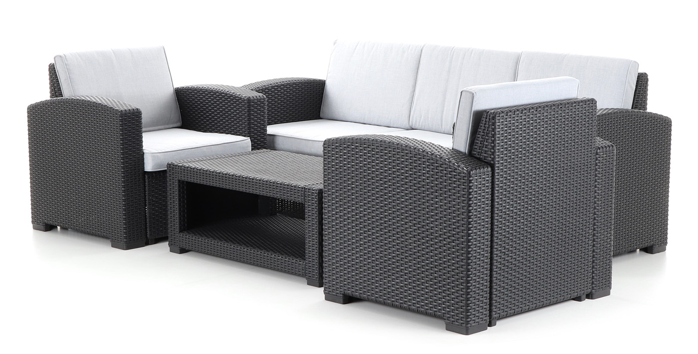 Sestava zahradnho nbytku PORTORIKO GREY DeLuxe