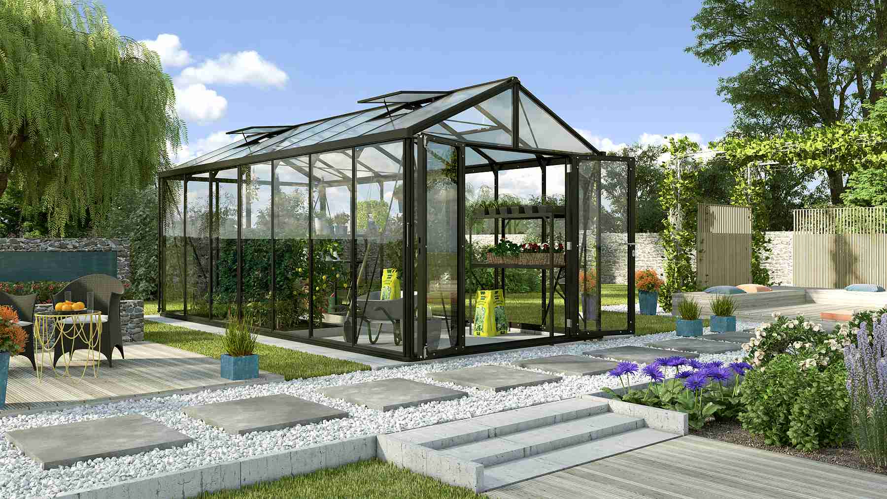 sklenk VITAVIA ZEUS COMFORT 13800 sklo 3 mm + PC 10 mm ern