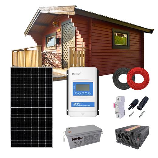 Solrn set Chata 450 baterie 250Ah