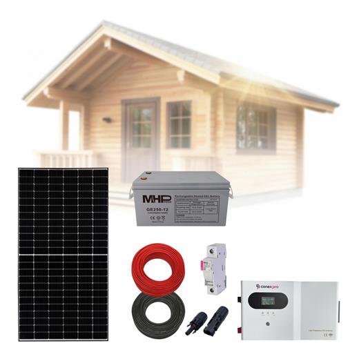 Solrn set Chata wall 450 baterie 250Ah