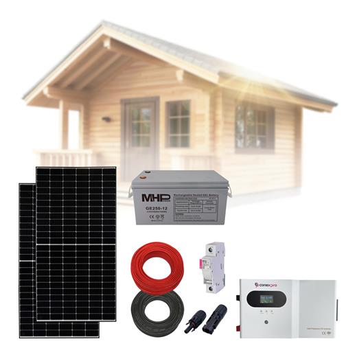 Solrn set Chata wall 900 baterie 250Ah
